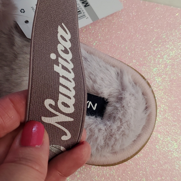 πHPπ! Nautical πNWTπ Size 7/8 Lilac Faux Fur Slippers!πππ - Picture 2 of 13